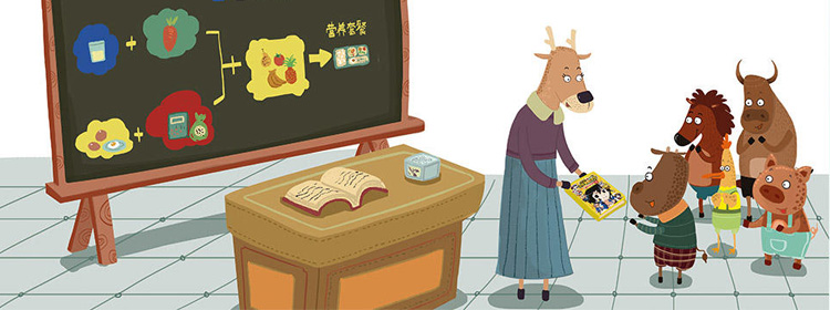 小牛学吃饭