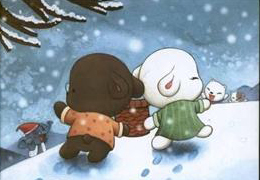 雪地里的生日派对